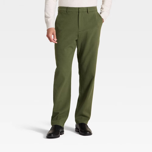 Goodfellow & Co Men's Comfort Wear Trousers Relaxed Fit Stretch Cotton