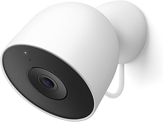 Google Nest Cam Outdoor (Wired, 2nd Gen) - 2 Pack - Security Camera with 2K Video and Gemini, Night Vision, 2-Way Audio - Works with Google Home - 2025 Model - Snow