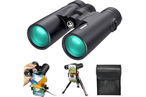 Gosky 8x42 Roof Prism Binoculars for Adults, HD Professional Binoculars for Bird Watching Travel Stargazing Hunting Concerts Sports-BAK4 Prism FMC Lens-with Phone Mount Tripod Strap Carrying Bag