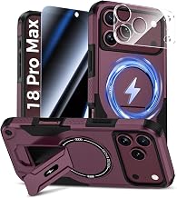 Goton 3 in 1 for iPhone 18 Pro Max Case with Privacy Screen Protector