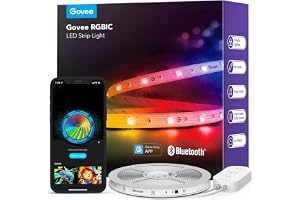 Govee 16.4ft RGBIC LED Strip Lights, LED Lights for Bedroom, APP Control | DIY Multiple Colors on One Line, Color Changing Lights for Home Decor, Bluetooth Strip Lights with APP Control