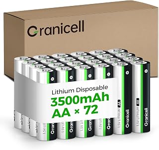 Granicell 72-Pack Lithium AA Batteries