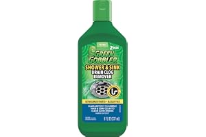 Green Gobbler Ultra Concentrated Drain Clog Remover & Cleaner | Powerful Hair, Grease & Soap Dissolver for Bathroom, Kitchen, Shower, Sink & Toilet | Safe for Pipes & Septic Systems