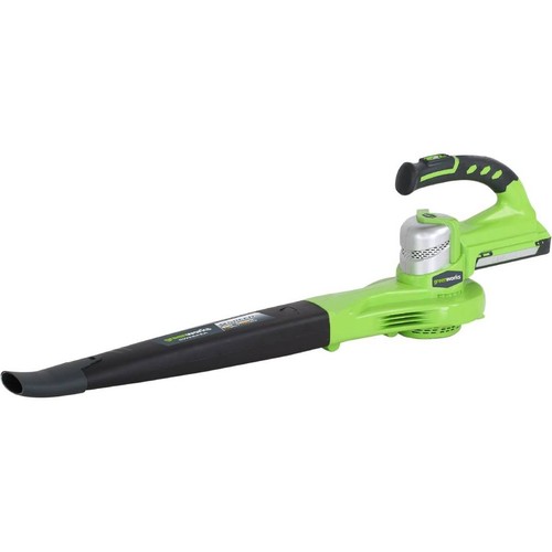 Greenworks 24V Cordless 135 CFM Leaf Blower w/ 2Ah Battery & Charger