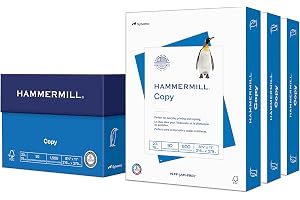 Hammermill Printer Paper, 20 lb Copy Paper, 8.5 x 11-3 Ream (1,500 Sheets) - 92 Bright, Made in the USA