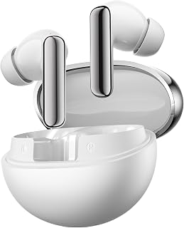 HAYLOU Flowbuds N55 Noise Cancelling Wireless Earbuds, 54dB Aadptive ANC, LDAC Hi-Res Sound Bluetooth 6.0 Earbuds with 6 HD Mics, 40H Playtime, IPX5 in-Ear Ear Buds, Customizable EQ Via APP