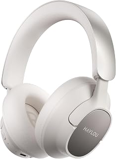 HAYLOU FlowLoop S33 Wireless Headphones, 45dB ANC, Bluetooth 6.0, White