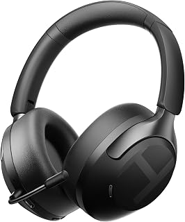 HAYLOU S40 Noise Cancelling Headphones Over Ear, 50dB Hybrid ANC with Multiple Modes, LDAC Hi-Res Wireless Audio, 90H Playtime, Custom EQ via App, Bluetooth 6.0 Multipoint Connect, 5 HD Mics Call