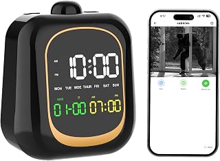 Hidden Camera Clock - WiFi Full HD 2K Indoor Spy Security Camera Night Vision Motion Detection Nanny 2.4G/5G WiFi Real Time Watch Live Video Nanny Cam