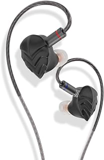 Hidizs MK12 Turris Wired IEMs Earbuds, 12mm 91% Pure Magnesium Driver w/1.5T Magnet in-Ear Monitors, Studio-Grade Sound, 10Hz-45kHz, Hi-Res Certified, Pneumatic Filters, Detachable OFC Cable, 4.4 mm