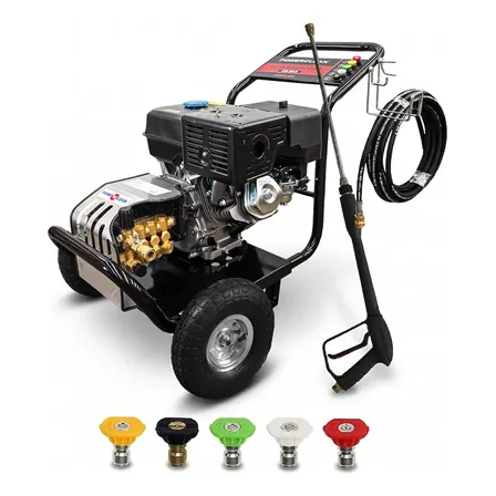 Hidrolavadora A Explosi&oacute;n Nafta 250 Bar 18 Lts/min 13hp Inox Y Negro