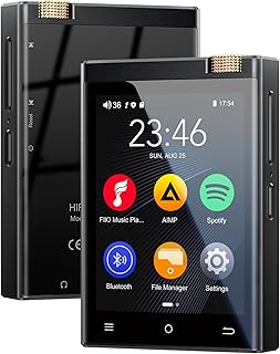 HiFi MP3 Player with Bluetooth and WiFi, Oilsky Lossless DSD High-Resolution Digital Audio Music Player, High-Resolution Portable Audio Player with 64GB Card, Supports up to 1TB