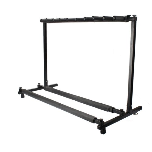 High Quality 9 Folding Guitar Bass Holder Display Rack Stand for Guitar