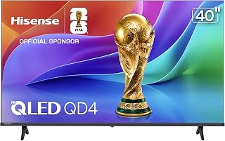 Hisense 40-Inch Class QD4 Series Hi-QLED FHD Smart Fire TV (40QD4QF) - Quantum Dot Color, DTS Virtual: X, Alexa Built in, Slim Bezel Design