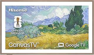 Hisense 55&ldquo; Hi-QLED S7 CanvasTV Series 4K UHD Google Smart Art TV (55S7SG, 2026 New) - 144Hz, Art Mode, Anti-Glare Panel, Dolby Vision HDR, Hi-Matte Display, Frame & UltraSlim Wall Mount Included