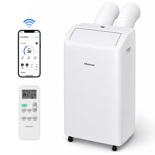 Hisense 8,000 BTU DOE Smart Portable Air Conditioner Dual Hose w/ Inverter