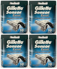 Hojas de afeitar Gillette Sensor Excel - 40 cartuchos