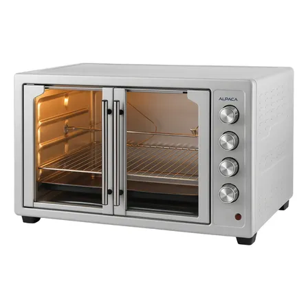Horno Electrico Comercial 65l 2400w Conveccion Spiedo Alpaca Gris