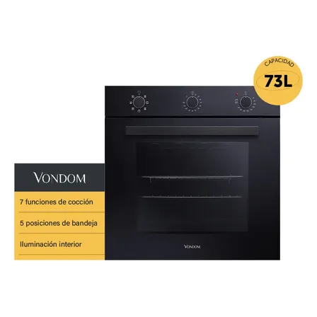 Horno El&eacute;ctrico Empotrable Vondom 60 Cm Capacidad 73 L
