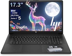 HP 17.3" Business Laptop, Intel Core Ultra 5 225U, 16GB DDR5, 512GB SSD