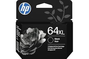HP 64XL Black High-Yield Ink Cartridge | Works with Envy Inspire 7250e, 7950e; Envy Photo 6200, 7100, 7200, 7800, 7900; Tango Series | Eligible for Instant Ink | N9J92AN