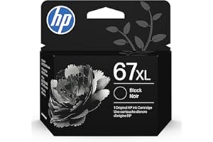 HP 67XL Black High-Yield Ink Cartridge | Works with DeskJet 1255, 2700, 4100, Envy 6000, 6400 Series | Eligible for Instant Ink | 3YM57AN | Packaging May Vary