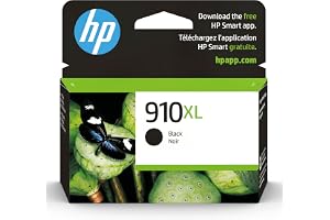 HP 910XL Black High-Yield Ink Cartridge | Works with OfficeJet 8010, 8020 Series, OfficeJet Pro 8020, 8030 Series | Eligible for Instant Ink | 3YL65AN