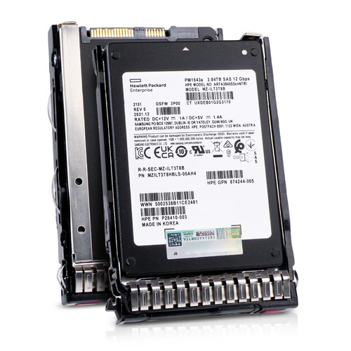 HP Generation 8 3.84TB P19907-B21 SAS 12Gb/s 3D TLC 1 DWPD 2.5" SSD