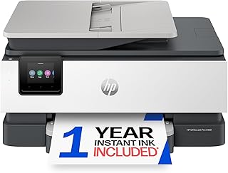 HP OfficeJet Pro 8139 Wireless All-in-One Color Inkjet Printer, Print, Scan, Copy, Fax, ADF, Duplex Printing Best-for-Home-Office, 1 Year Trial of Instant Ink Included, AI-Capable (C2VK3A)