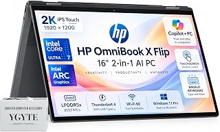 HP OmniBook X Flip 16" 2 in 1 Laptop,Intel Core Ultra 7,16GB DDR5 512GB SSD