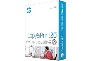 HP Printer Paper | 8.5 x 11 Paper | Copy &Print 20 lb | 1 Ream Case - 500 Sheets| 92 Bright | FSC Certified | 200060