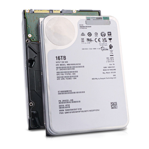 HP/Seagate Exos X16 16TB ST16000NM010G 7.2K RPM SAS 12Gb/s 512e 3.5" HDD
