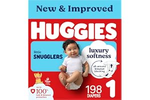 Huggies Size 1 Diapers, Little Snugglers Baby Diapers, Size 1 (8-14 lbs), 96 Count, Packaging May Vary