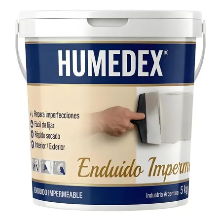 Humedex Enduido Antihumedad Interior Siliconado Pared 5kg