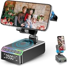 Hupoaf Wireless Induction Speaker/Phone Stand,8-in-1 Bluetooth 6.0 Speaker