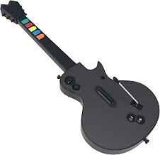 Hyperkin Wireless Game Guitar Controller for PS3 & PC | Compatible with Clone Hero, Guitar Hero & Rock Band, Low Latency Wireless Rhythm Game Guitar with Whammy Bar - Black