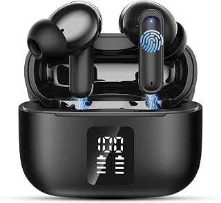 IKT AI Translation Earbuds Real Time, 164 Languages Translator Ear Buds for iPhone and Android, 7 Translation Modes, 50H Playtime, ENC &ANC Translation Headphones for Travel/Business/Learning-Black