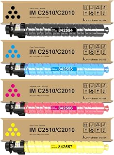 IM C2510 IM C2010 Toner Cartridge Replacement for Ricoh 842554 842555 842556 842557 Toner for IMC2510 IMC2010 IM C2510 IM C2010 Printer Ink (Black Cyan Magenta Yellow)