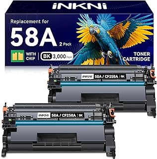 InkNI 58A Toner Cartridge Black 2 Pack CF258A with Chip for M428 M404 | Compatible with HP 58A 58X CF258A CF258X for LaserJet MFP M428fdw M428fdn M428dw M404 M404n M404dn M404dw Pro M428 M404