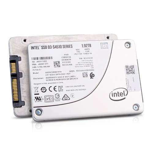 Intel D3-S4510 1.92TB SSDSC2KB019T8 SATA 6Gb/s 3D TLC 2 DWPD 2.5" Enterprise SSD