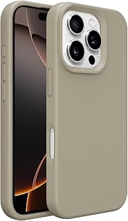 iPhone 16 Pro Max Case Silicone,Soft Microfiber Lining(Rose Pink)