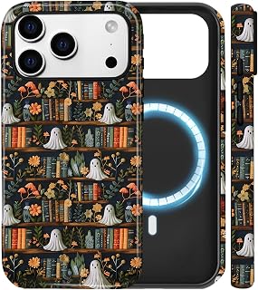 for iPhone 17 Pro Max/18 Pro Max Case for MagSafe Halloween Book Spectre