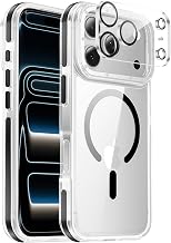 for iPhone 18 Pro Max Case, Magnetic & Shockproof, Translucent Black