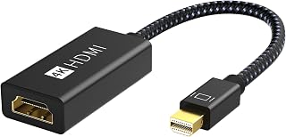 IVANKY 4K@60Hz Active Mini DisplayPort to HDMI Adapter, 4K Mini DP to HDMI | Thunderbolt 1&2 to HDMI Adapter, 0.65FT Super Slim for MacBook Air/Pro, Surface Pro/Dock/Book, Monitor, Projector