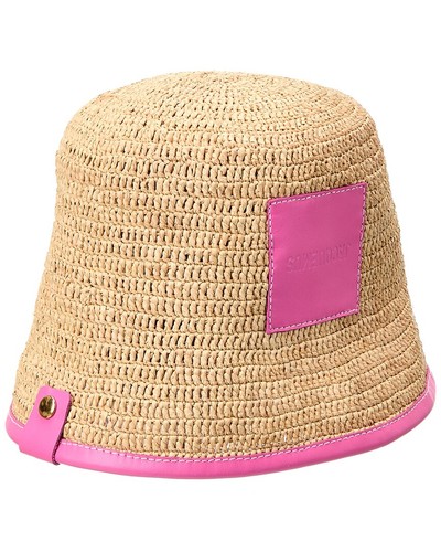Jacquemus Le Bob Soli Raffia Bucket Hat Women's