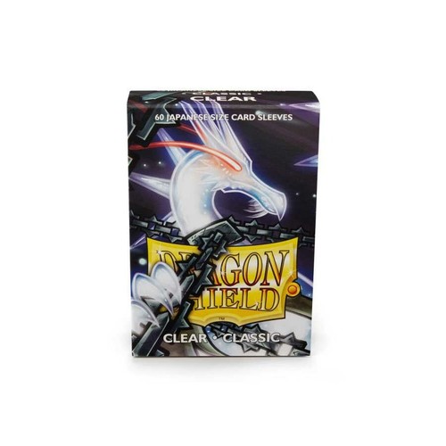 Japanese Classic Clear 60 ct Dragon Shield Sleeves YuGiOh Size