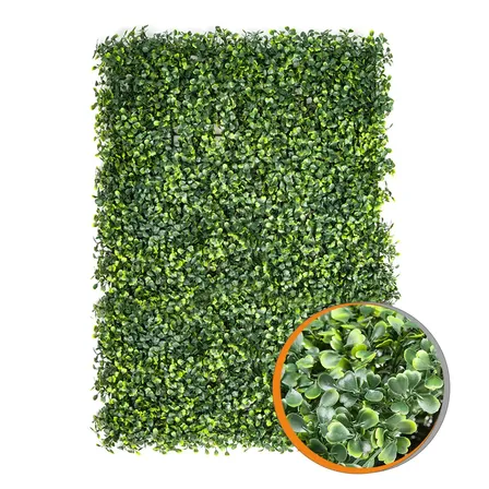 Jardin Vertical Artificial Muro Verde De 40x60cm Con Proteccion Uv Media Kit X 40 Paneles 9.6m2 Totales Marca Holzboden