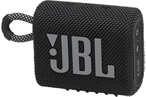 JBL Go 3 - Portable Mini Bluetooth Speaker, big audio and punchy bass, IP67 waterproof and dustproof, 5 hours of playtime, speaker for home, outdoor and travel (Black)
