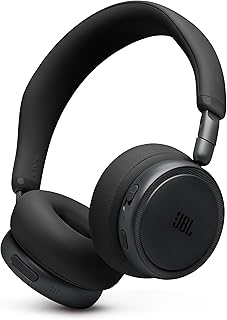 JBL Live 680NC - Noise Cancelling Headphones - Black | JBL Signature Sound with Hi-Res Audio wired and wireless, True Adaptive Noise Cancelling 20, real time calibration