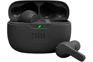 JBL Vibe Beam - True Wireless Earbuds - Black | JBL Deep Bass Sound, Comfortable fit, Up to 32 8h 24h total hours of battery life with speed charging